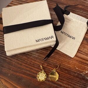 MAYAMAR Earrings NEW in Box + Pouch + Card